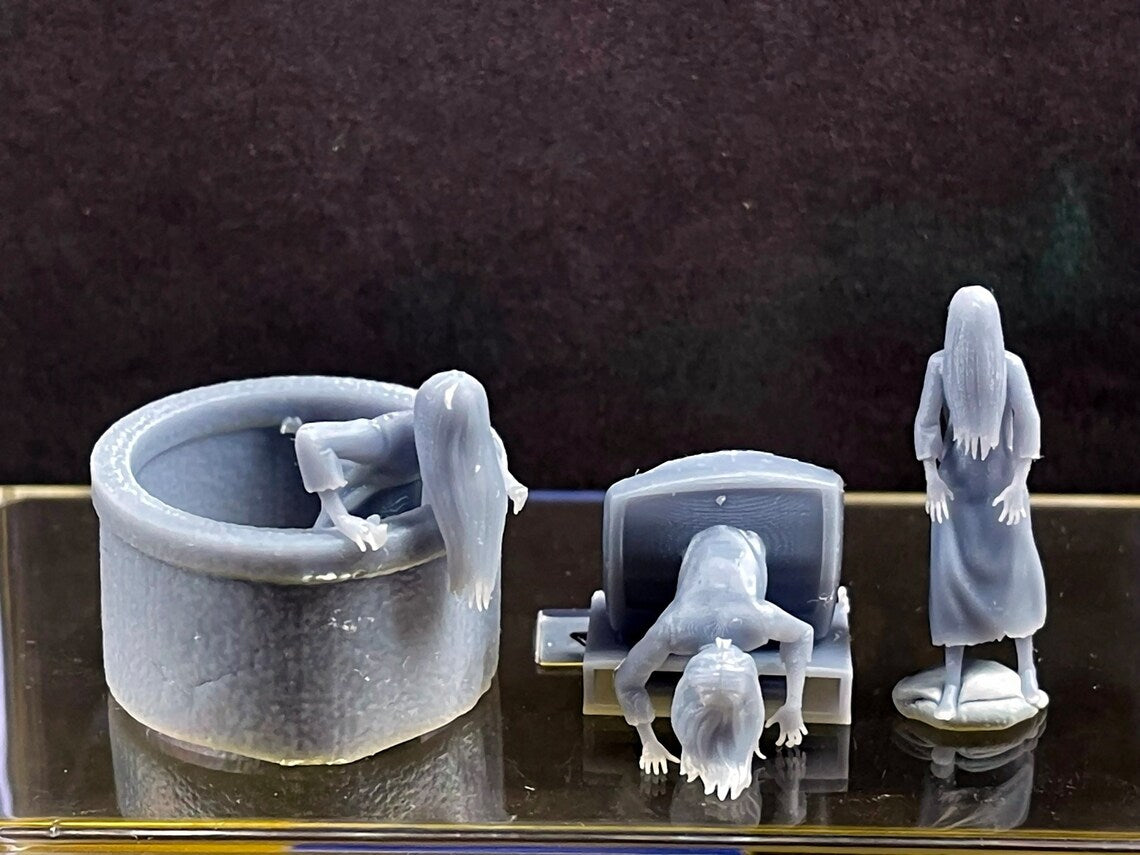 1:64 Miniature Human Figures - Resin / unpainted - great for Dioramas Projects - Made in the USA THE RING Set - Miniature 1.10"