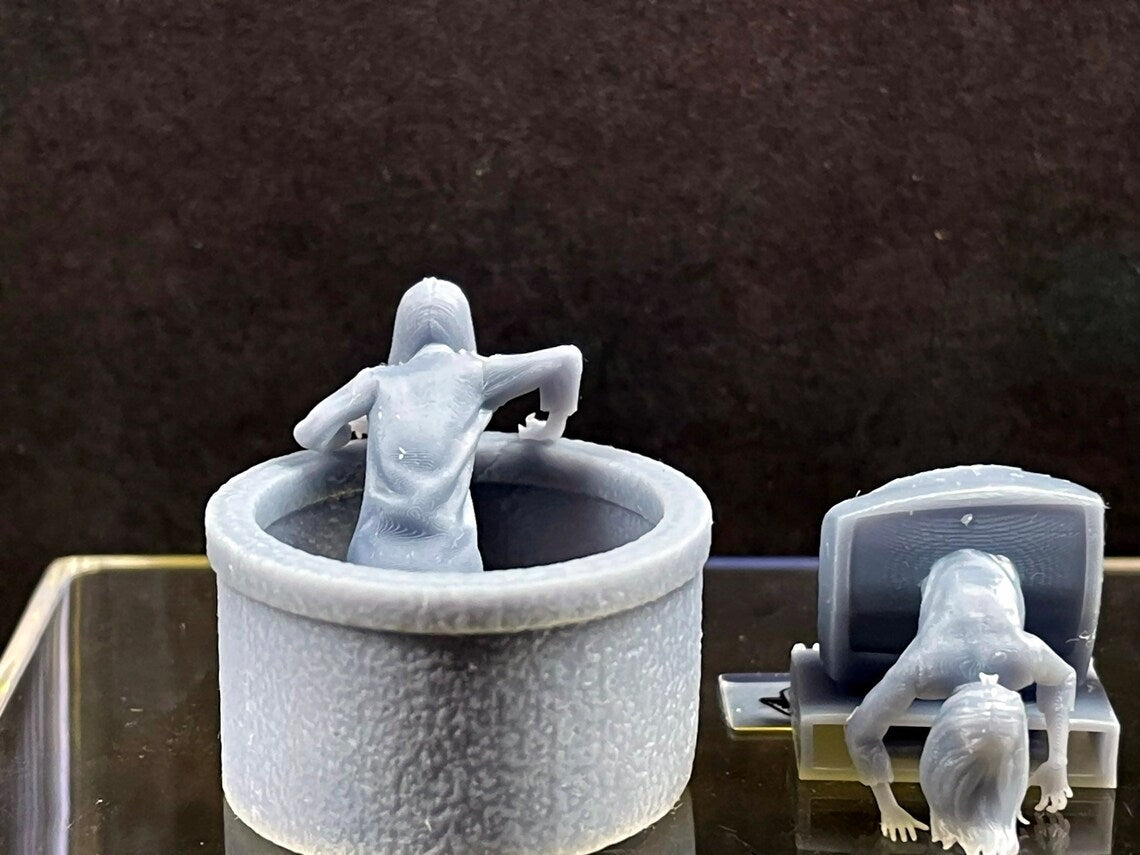1:64 Miniature Human Figures - Resin / unpainted - great for Dioramas Projects - Made in the USA THE RING Set - Miniature 1.10"