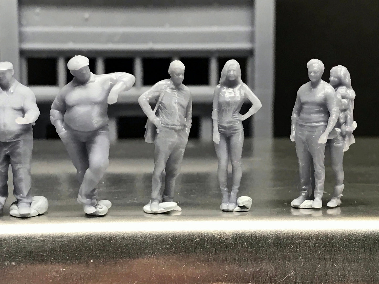 1:64 Scale Miniature People - Resin / unpainted - great for Dioramas / Hot Wheels - Made in the USA GROUP 70 - Miniature Figures