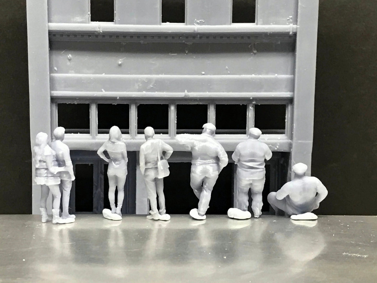1:64 Scale Miniature People - Resin / unpainted - great for Dioramas / Hot Wheels - Made in the USA GROUP 70 - Miniature Figures