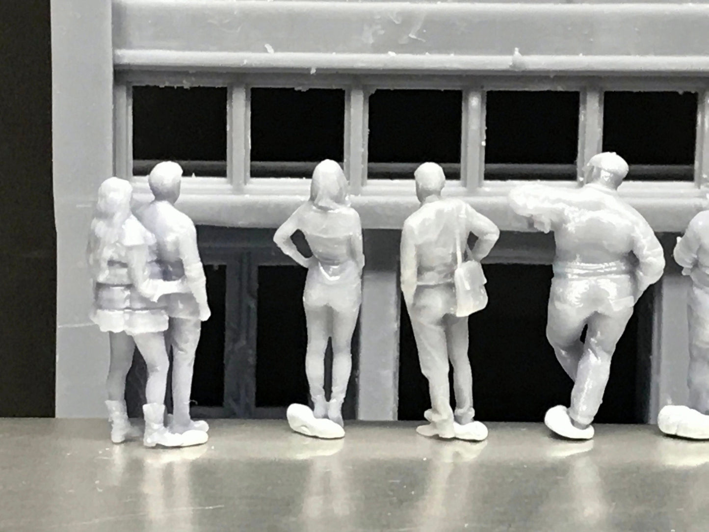 1:64 Scale Miniature People - Resin / unpainted - great for Dioramas / Hot Wheels - Made in the USA GROUP 70 - Miniature Figures