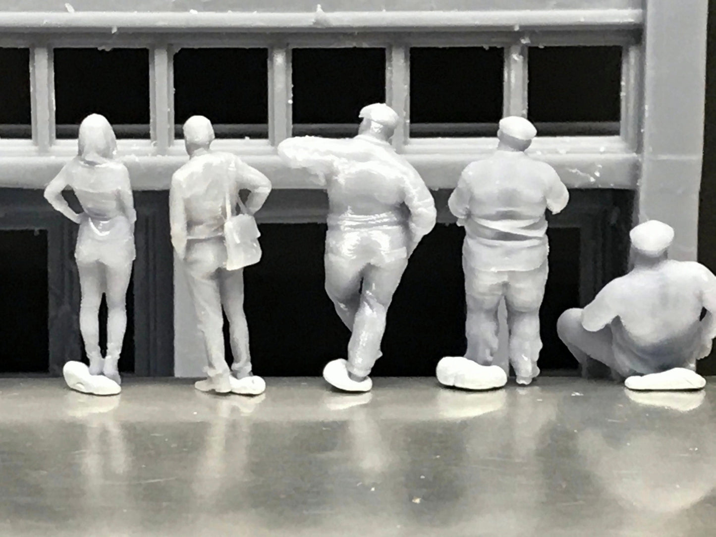 1:64 Scale Miniature People - Resin / unpainted - great for Dioramas / Hot Wheels - Made in the USA GROUP 70 - Miniature Figures