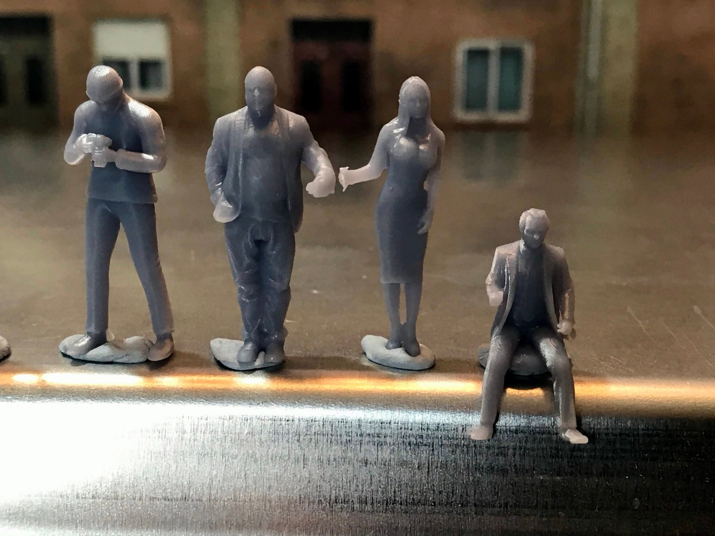 1:64 Scale Miniature People - Resin / unpainted - great for Dioramas / Hot Wheels - Made in the USA GROUP 106- Miniature Figures