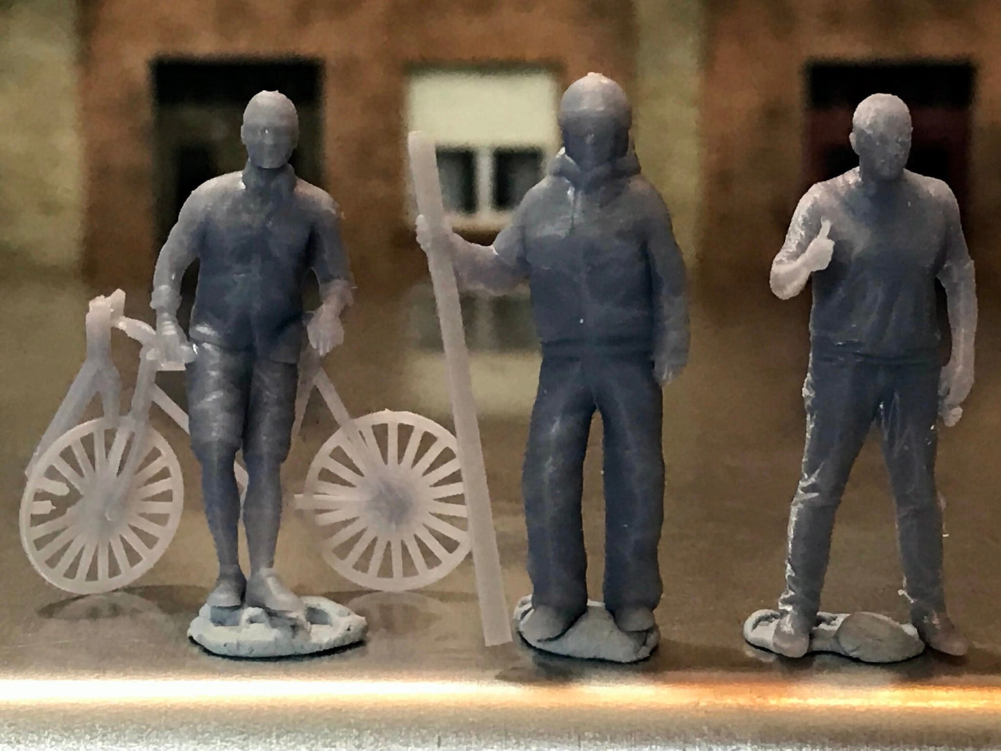 1:64 Scale Miniature People - Resin / unpainted - great for Dioramas / Hot Wheels - Made in the USA GROUP 110- Miniature Figures