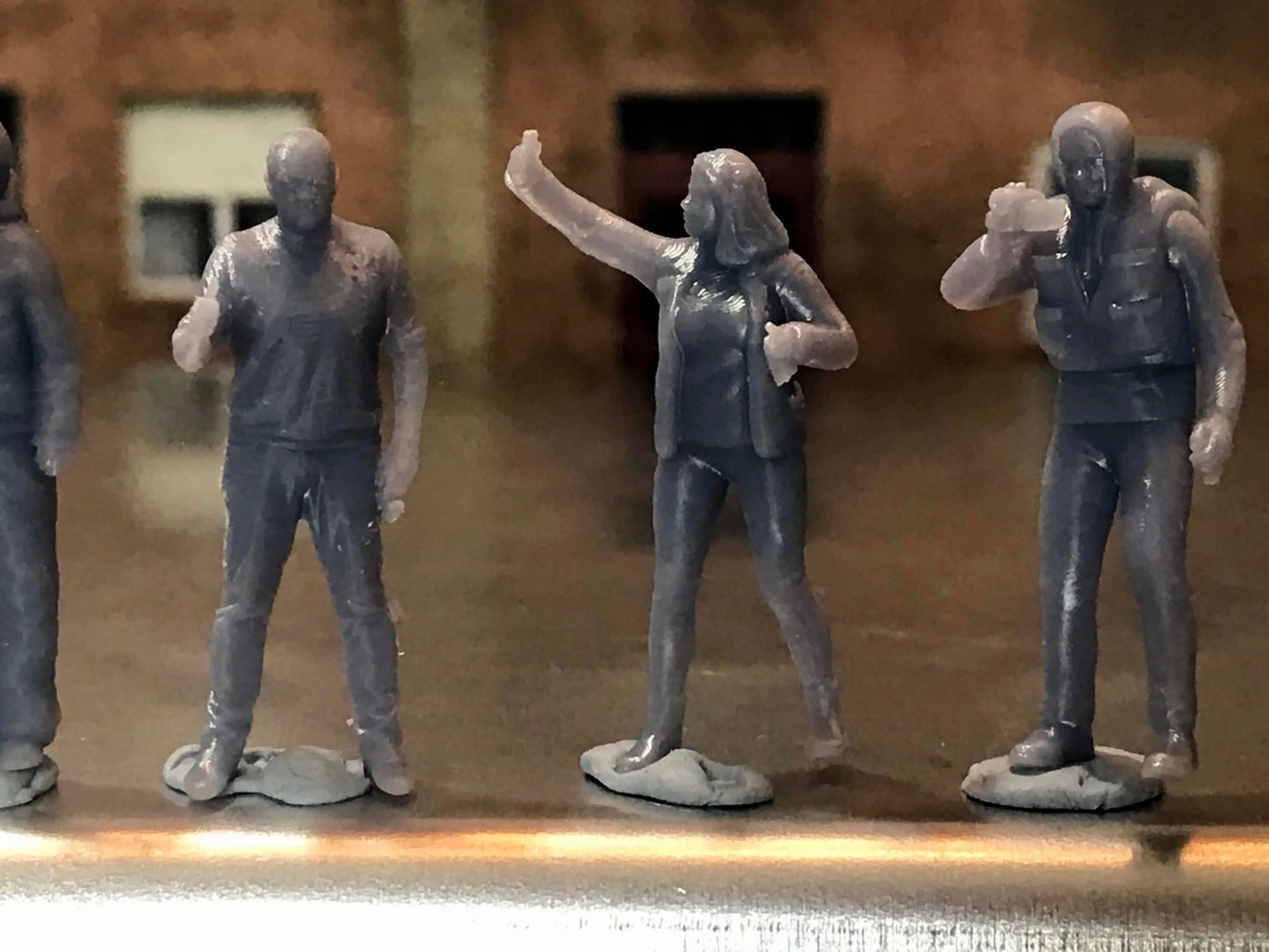 1:64 Scale Miniature People - Resin / unpainted - great for Dioramas / Hot Wheels - Made in the USA GROUP 110- Miniature Figures