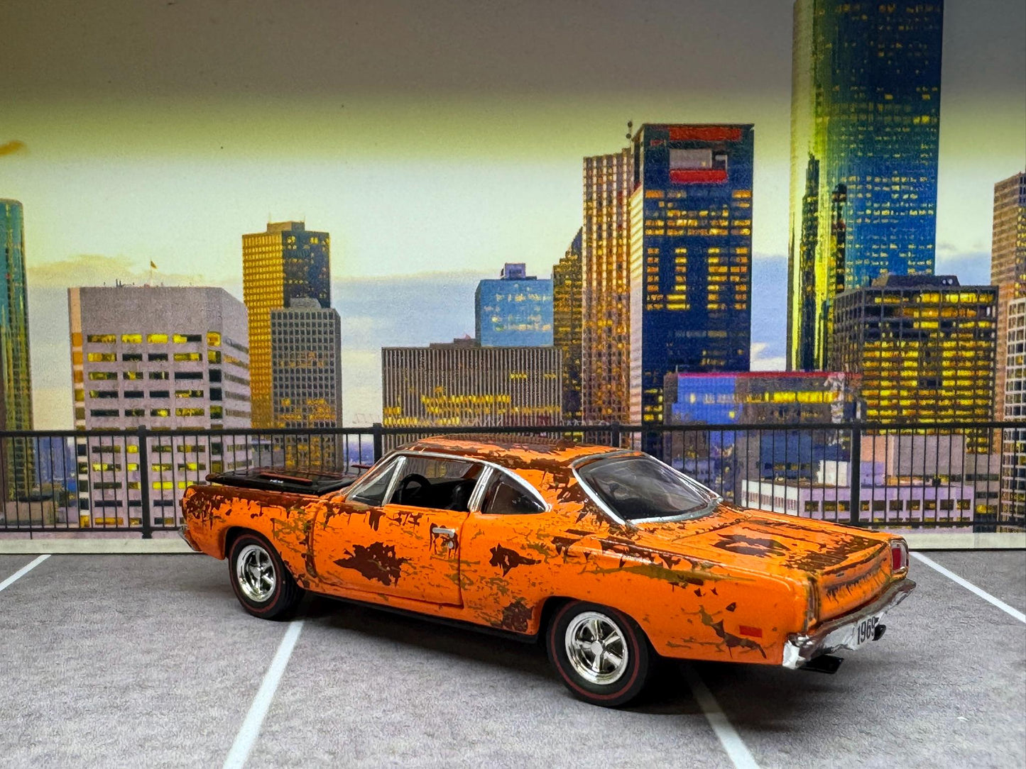 1-64 Scale / S-Scale 1969 Plymouth Road Runner - Great For Dioramas & Diecast Photography (M2)