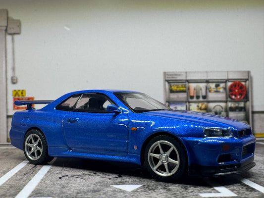 1-64 Scale / S-Scale Nissan Skyline GT-R V-Spec - Great For Dioramas & Diecast Photography (MiniGT)