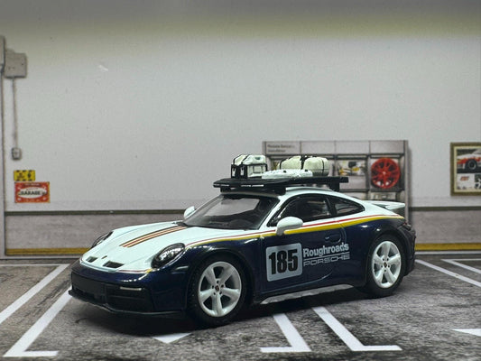 1-64 Scale / S-Scale Porsche 911 Daker - Rallye Design Package - Great For Dioramas & Diecast Photography (MiniGT)