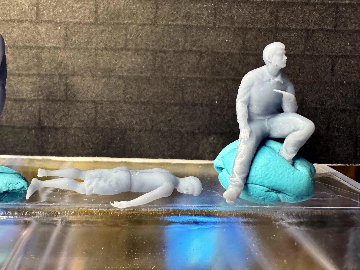 Double G 1:64 Miniature Human Figures - 3D Printed - Unpainted - great for Dioramas - Made in the USA LOT 634 Miniature 1.10