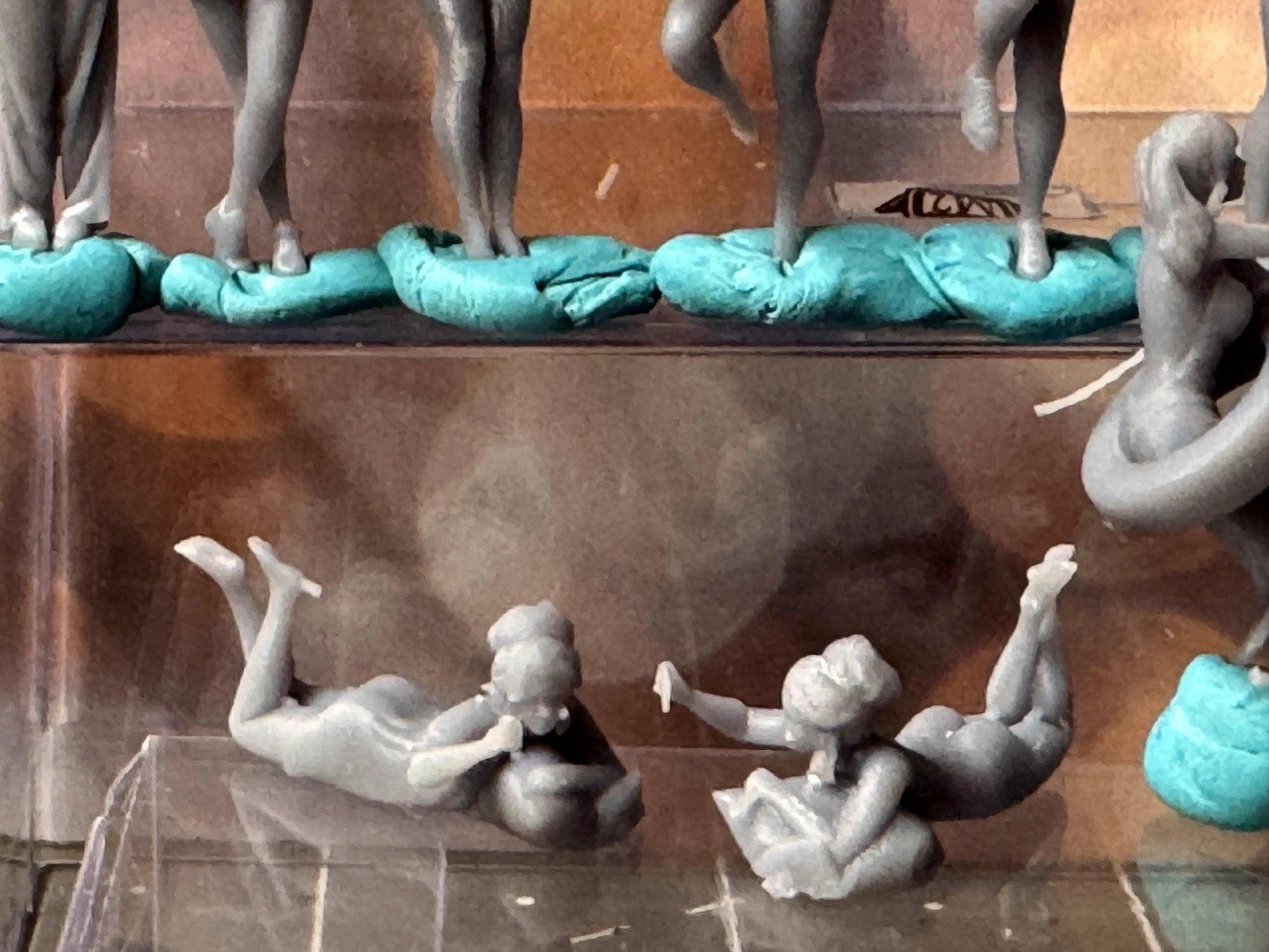 Double G 1:64 Miniature Human Figures - 3D Printed - Unpainted - great for Dioramas - Made in the USA LOT 649 Miniature 1.10