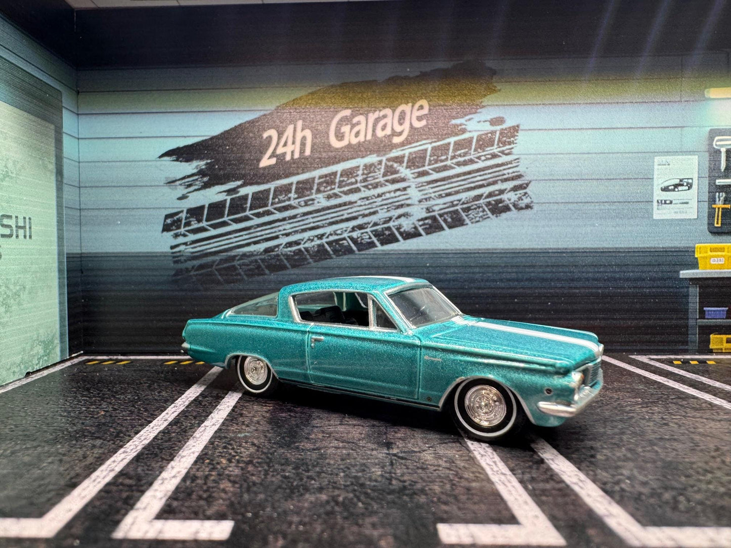 1-64 Scale / S-Scale 1965 Plymouth Barracuda- 2 Colors - Great For Dioramas & Diecast Photography (AW)