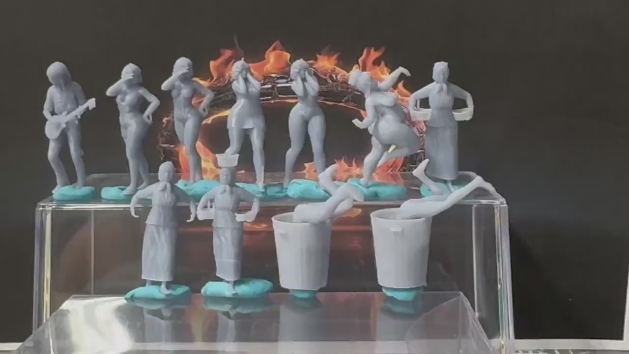 Double G 1:64 Miniature Human Figures - Unpainted - great for Dioramas - Made in the USA LOT 743 Miniature 1.10 Misc People