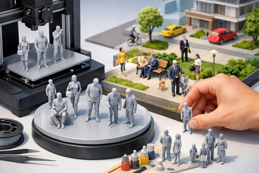 Custom 3D Printed Model People for Your Scene