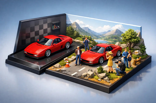 How diecast diorama figures change a display