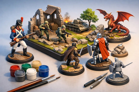 54mm Miniature Figures for Dioramas