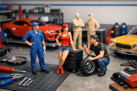 Choosing 1:24 Garage Diorama Figures