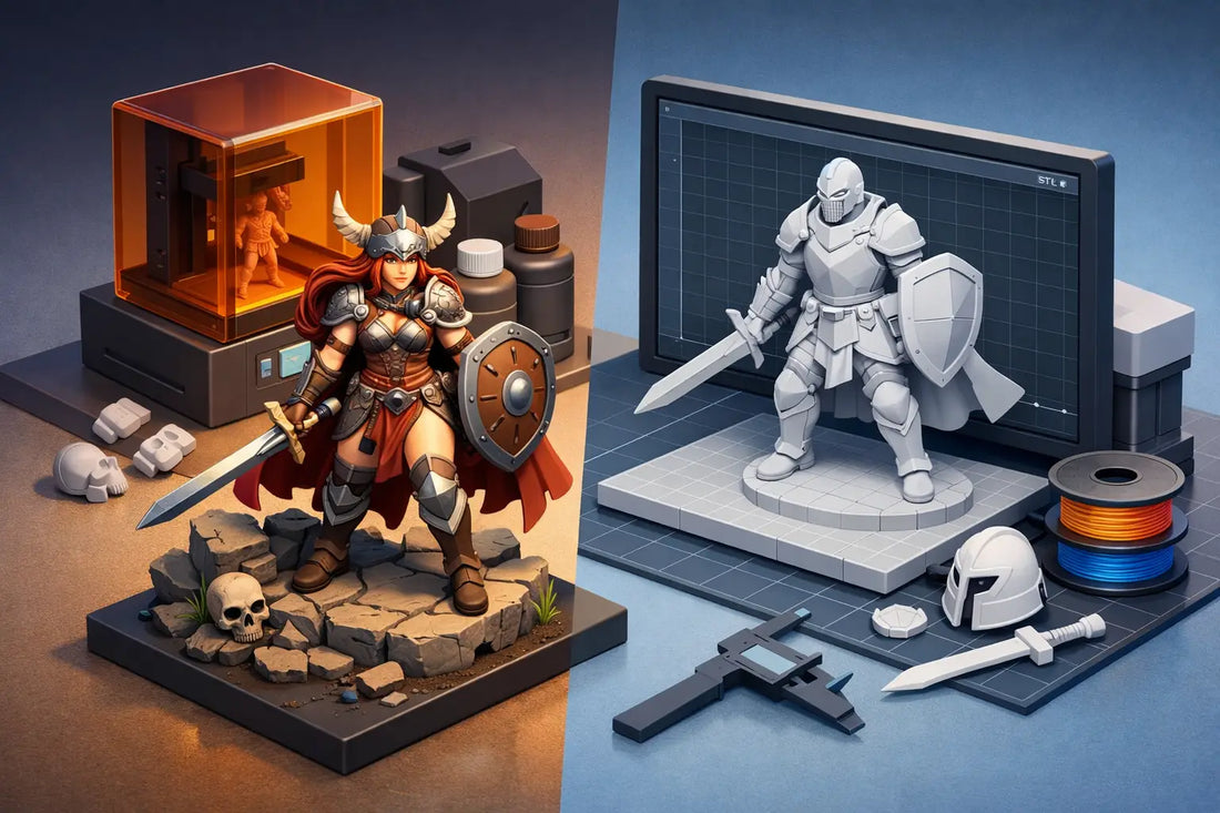 Resin Figures vs STL Files: Which Fits?