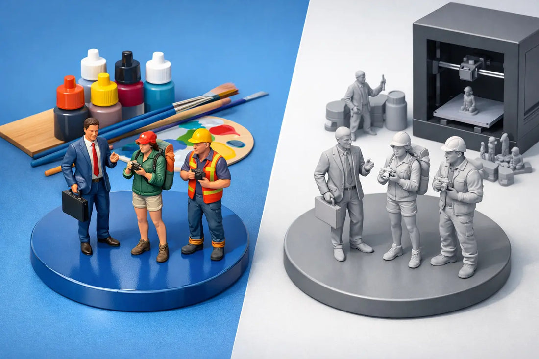 Prepainted vs Blank Miniatures Compared