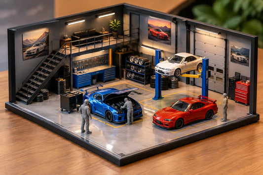Best Diecast Garage Backdrops for 1:64 Builds