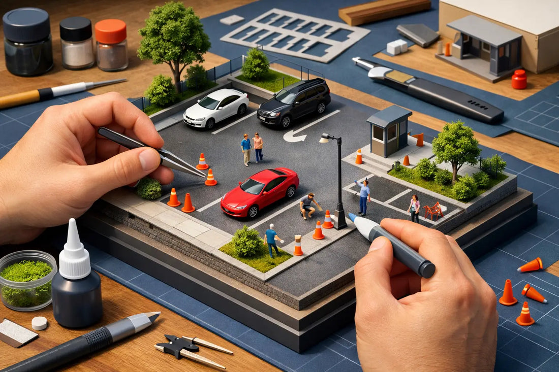 How to Build Parking Lot Diorama Right