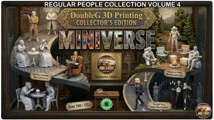 Stop Building Ghost Towns: Regular People STL Miniature Collection Vol. 4 is Officially LIVE!