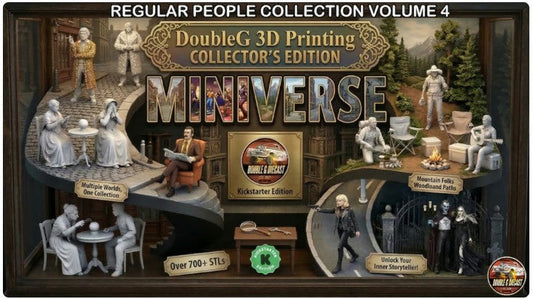 Stop Building Ghost Towns: Regular People STL Miniature Collection Vol. 4 is Officially LIVE!