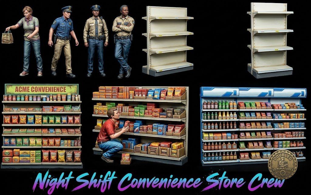 Painted Night Shift Convenience Store Crew from Regular People Volume 8