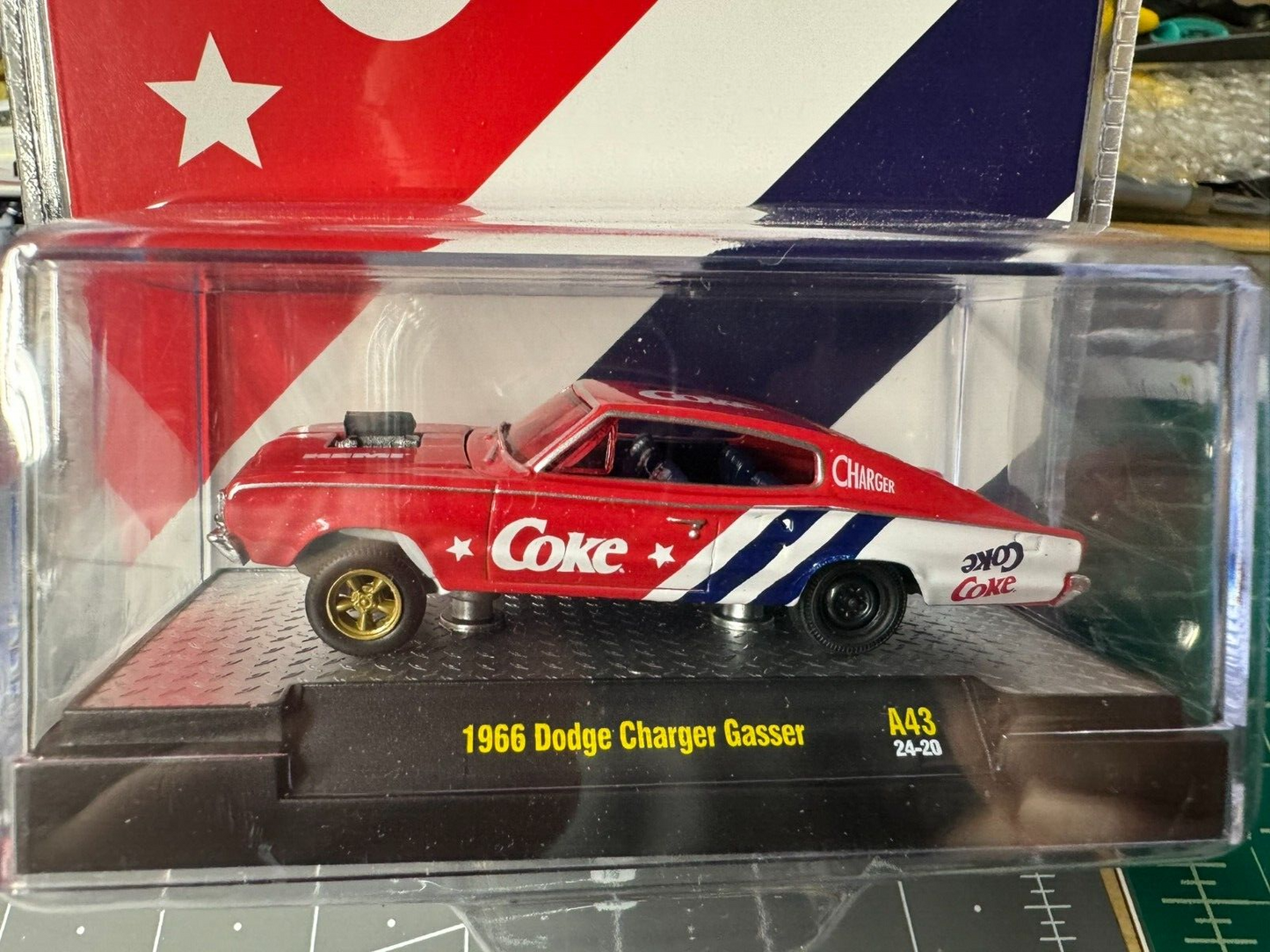 M2 Coca-Cola  Release 43 - 1966 Dodge Charger Gasser #52500-A43