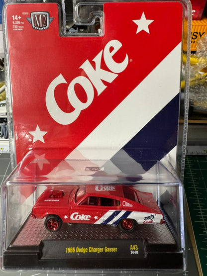 M2 Coca-Cola  Release 43 - 1966 Dodge Charger Gasser #52500-A43 CHASE 1 of 750