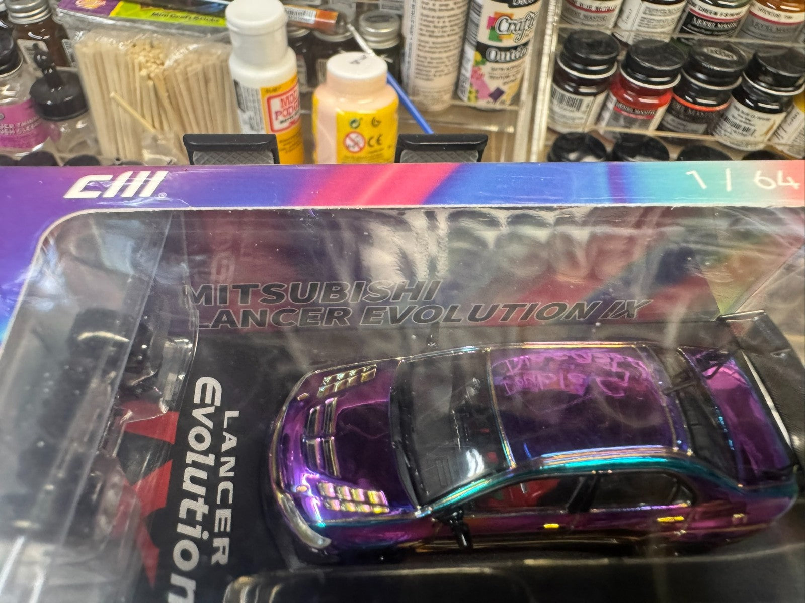 CM Model Mitsubishi Lancer Evolution IX Widebody Chrome Purple