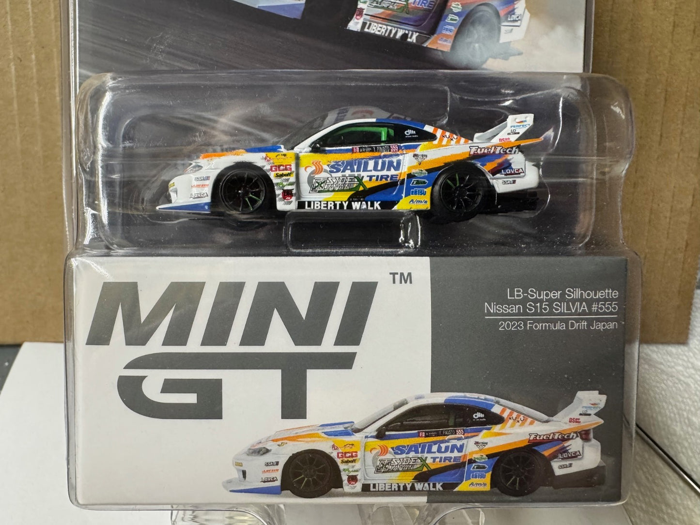 Mini GT Nissan LB-Super Silhouette S15 SILVIA 2023 Formula Drift Japan #895 1/64
