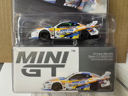 Mini GT Nissan LB-Super Silhouette S15 SILVIA 2023 Formula Drift Japan #895 1/64