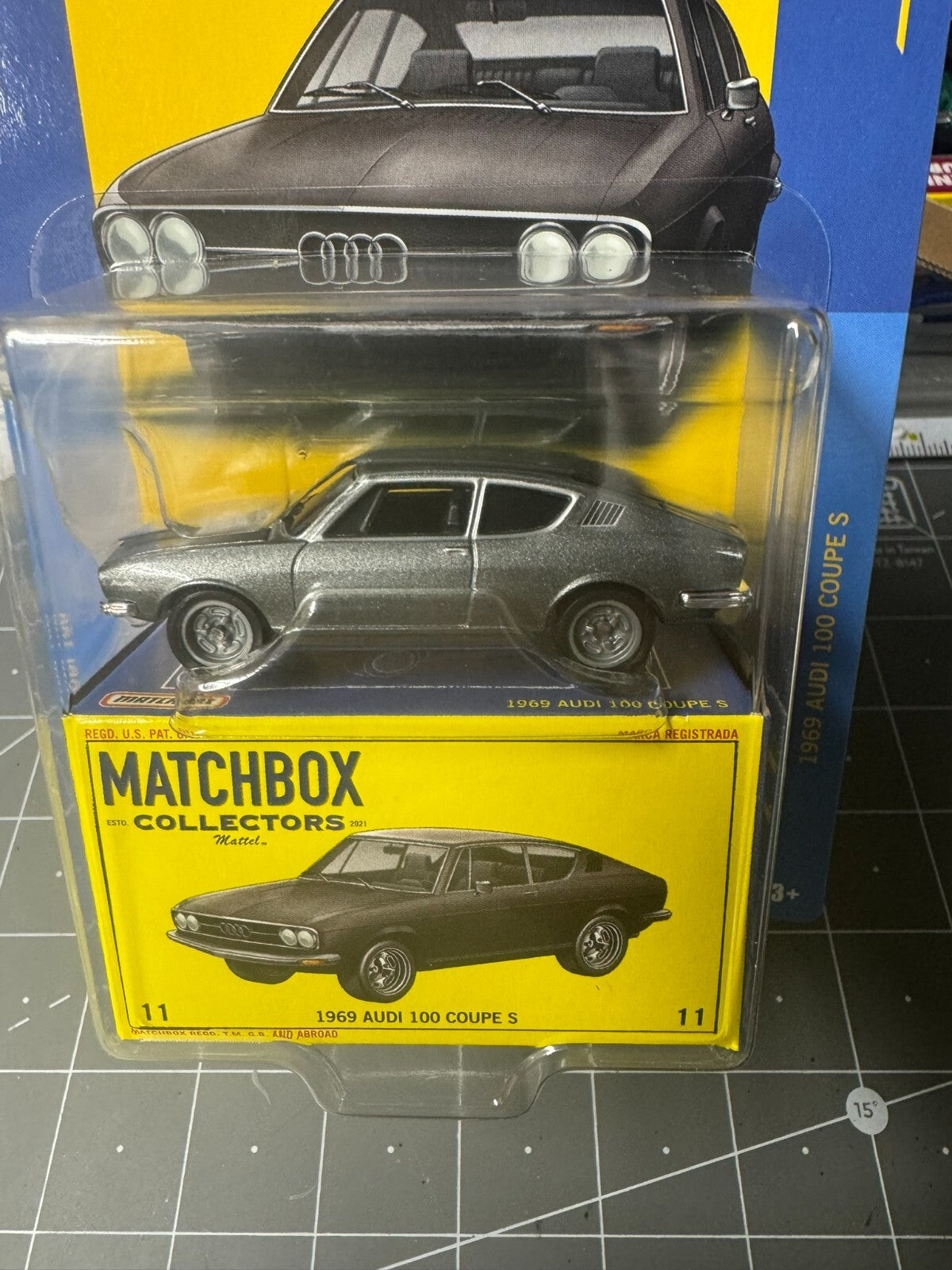 1:64 Matchbox Collectors 2024 - 1969 Audi 100 Coupe S #GBJ48-965Y