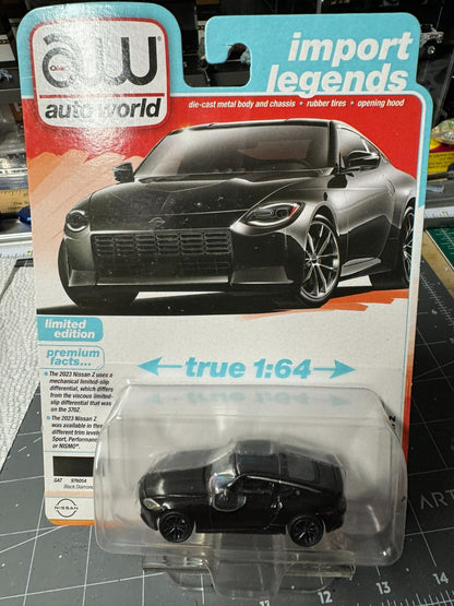 1:64 AutoWorld Premium 2024 R2B - 2023 Nissan-Z Black Diamond #AW64442B