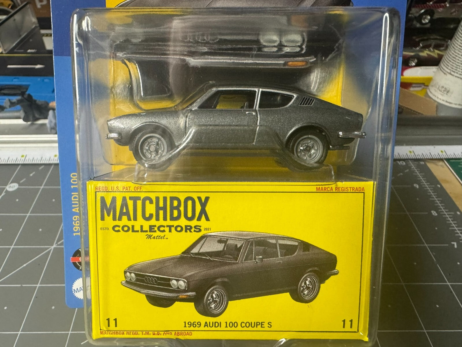 1:64 Matchbox Collectors 2024 - 1969 Audi 100 Coupe S #GBJ48-965Y