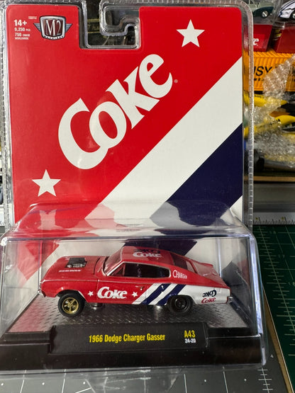 M2 Coca-Cola  Release 43 - 1966 Dodge Charger Gasser #52500-A43