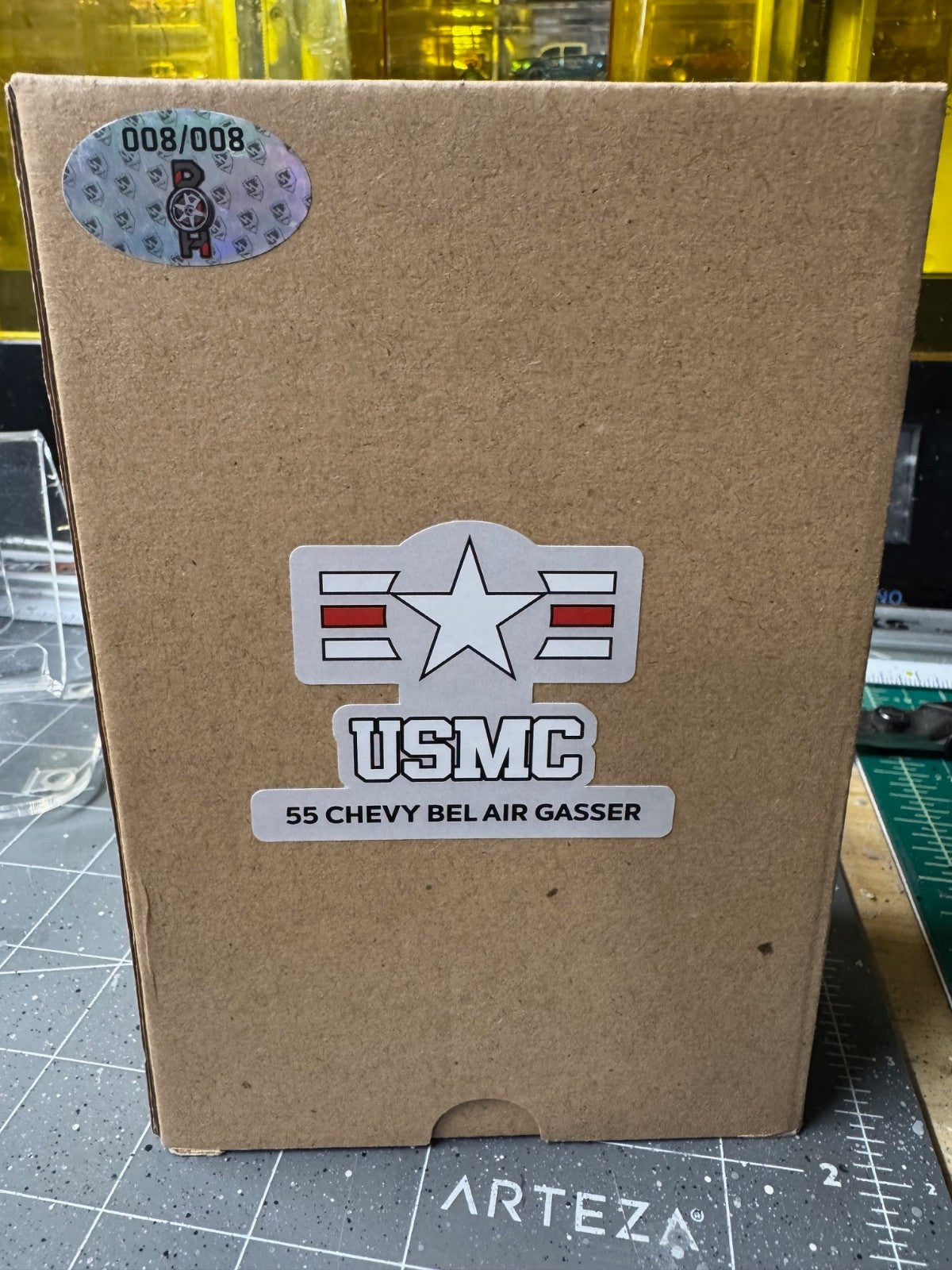 1:64 55 Chevy Bel Air Gasser- Acrylic Case  8 of 8 - USMC