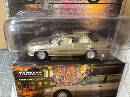 LEXUS LS400 (UCF10) RHD CHAMPAGNE BEIGE 1/64 MODEL BY TARMAC WORKS T64G-082-GO
