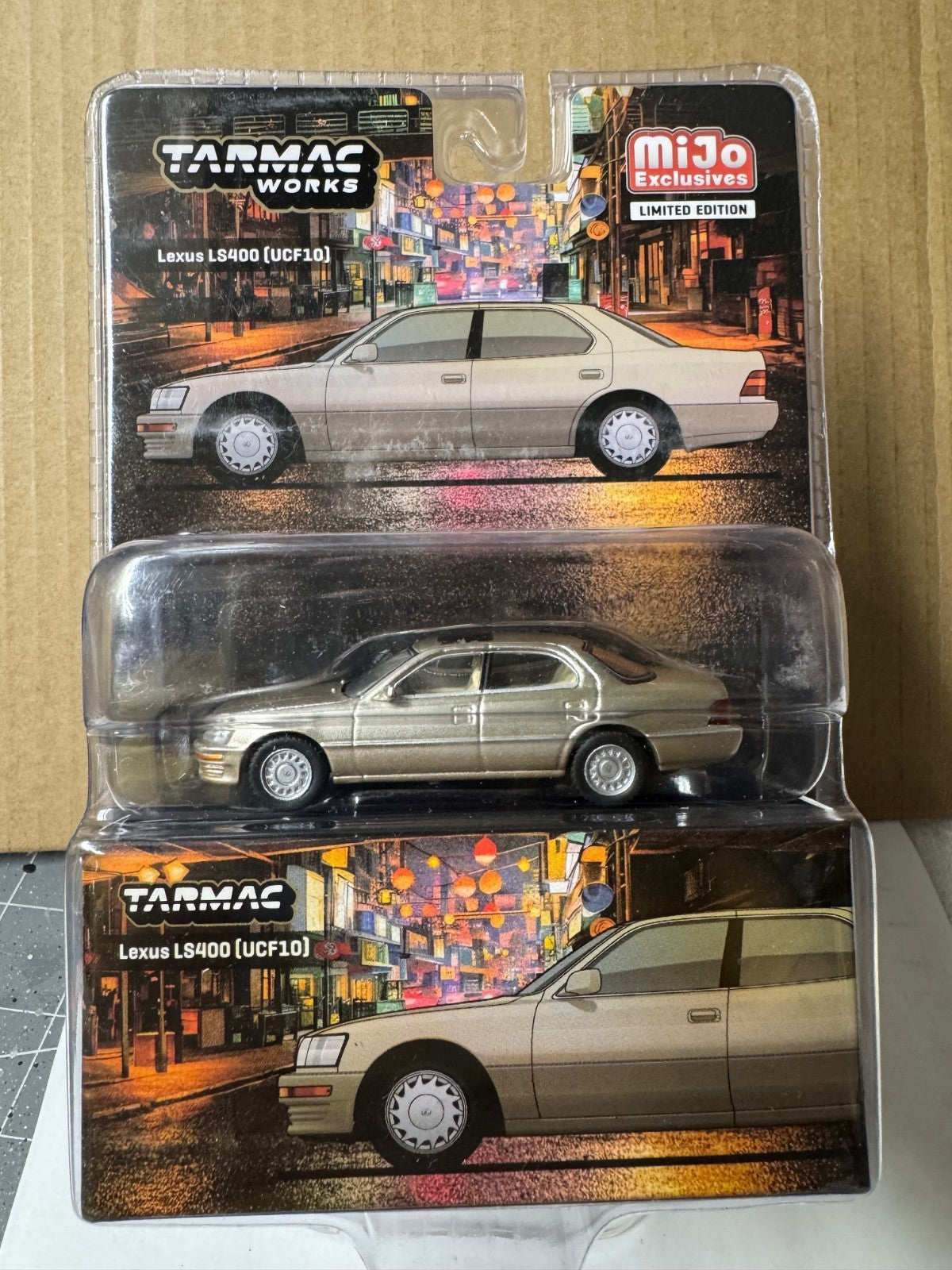 LEXUS LS400 (UCF10) RHD CHAMPAGNE BEIGE 1/64 MODEL BY TARMAC WORKS T64G-082-GO