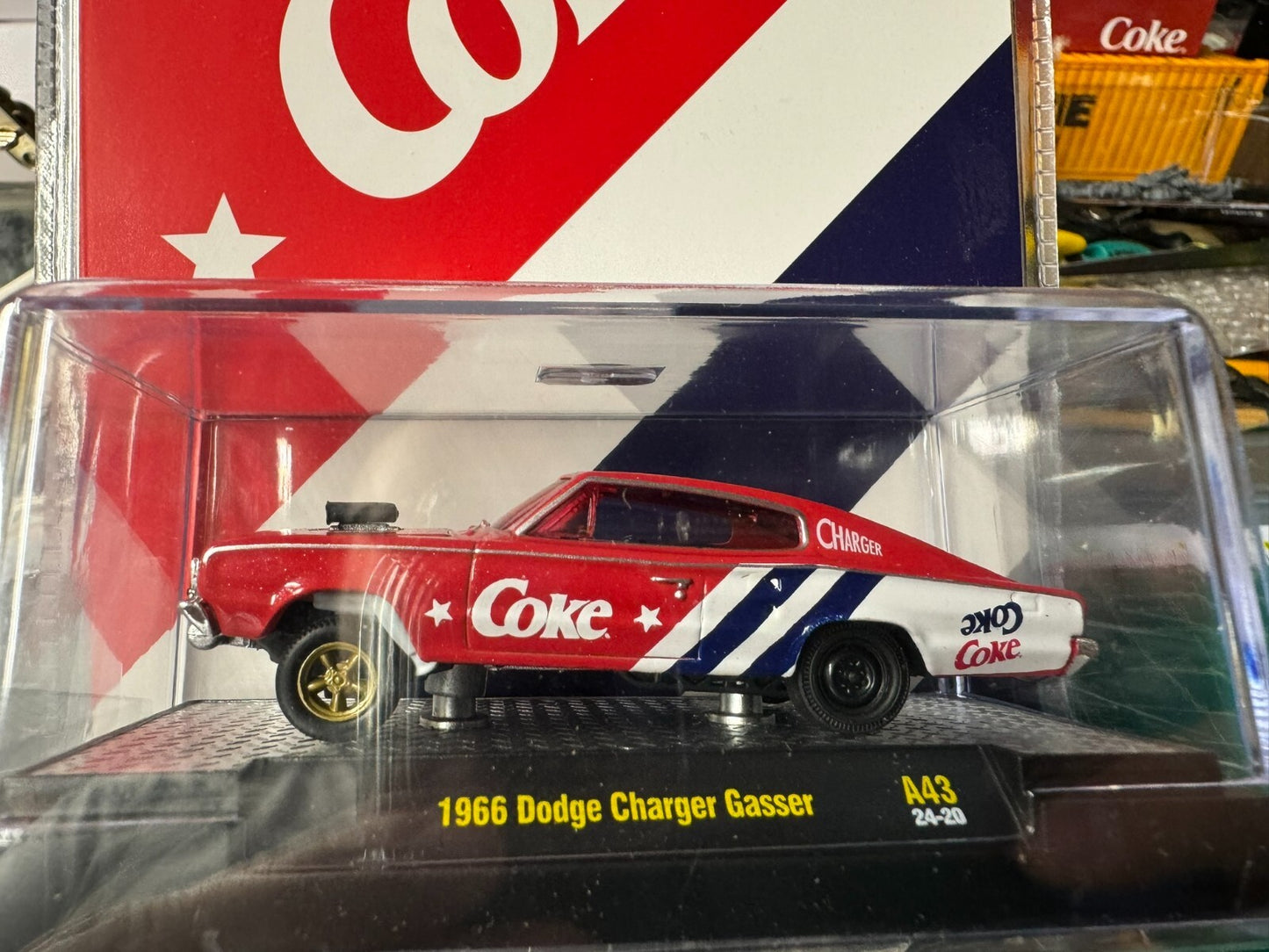 M2 Coca-Cola  Release 43 - 1966 Dodge Charger Gasser #52500-A43