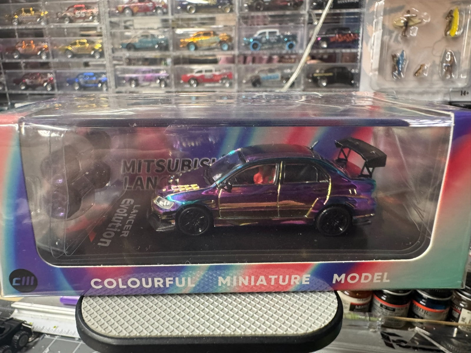 CM Model Mitsubishi Lancer Evolution IX Widebody Chrome Purple