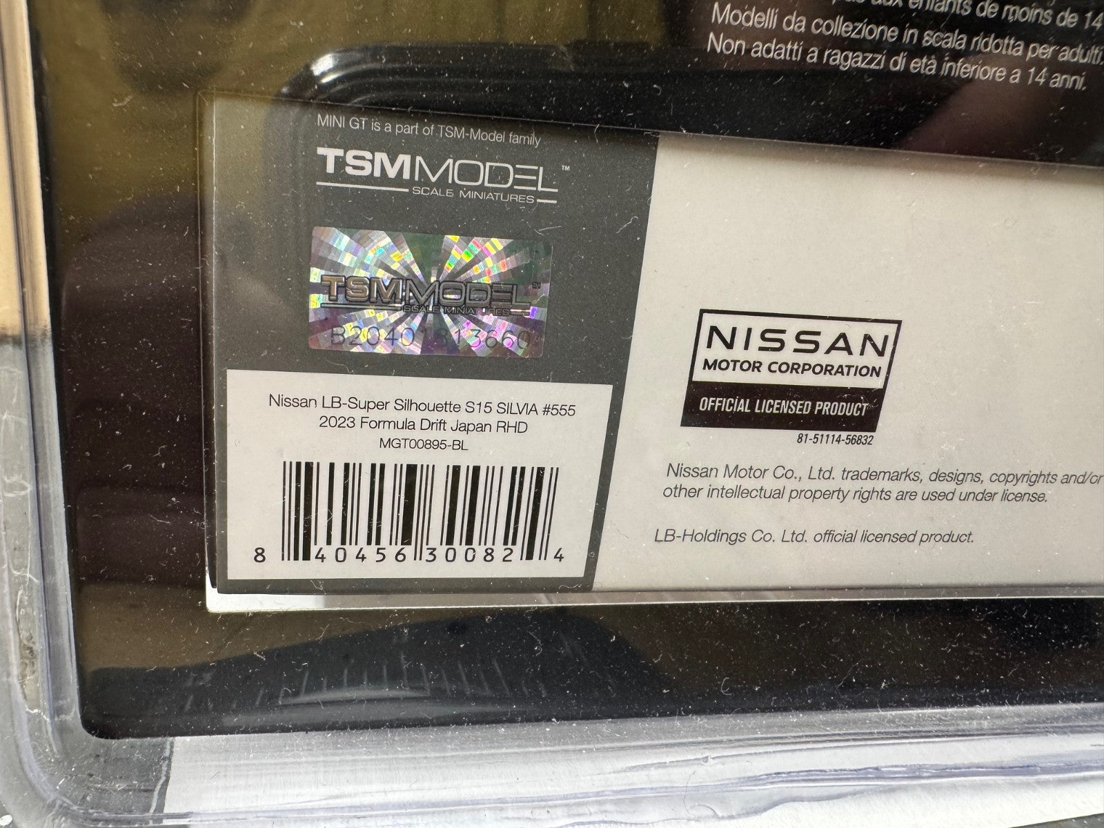 Mini GT Nissan LB-Super Silhouette S15 SILVIA 2023 Formula Drift Japan #895 1/64