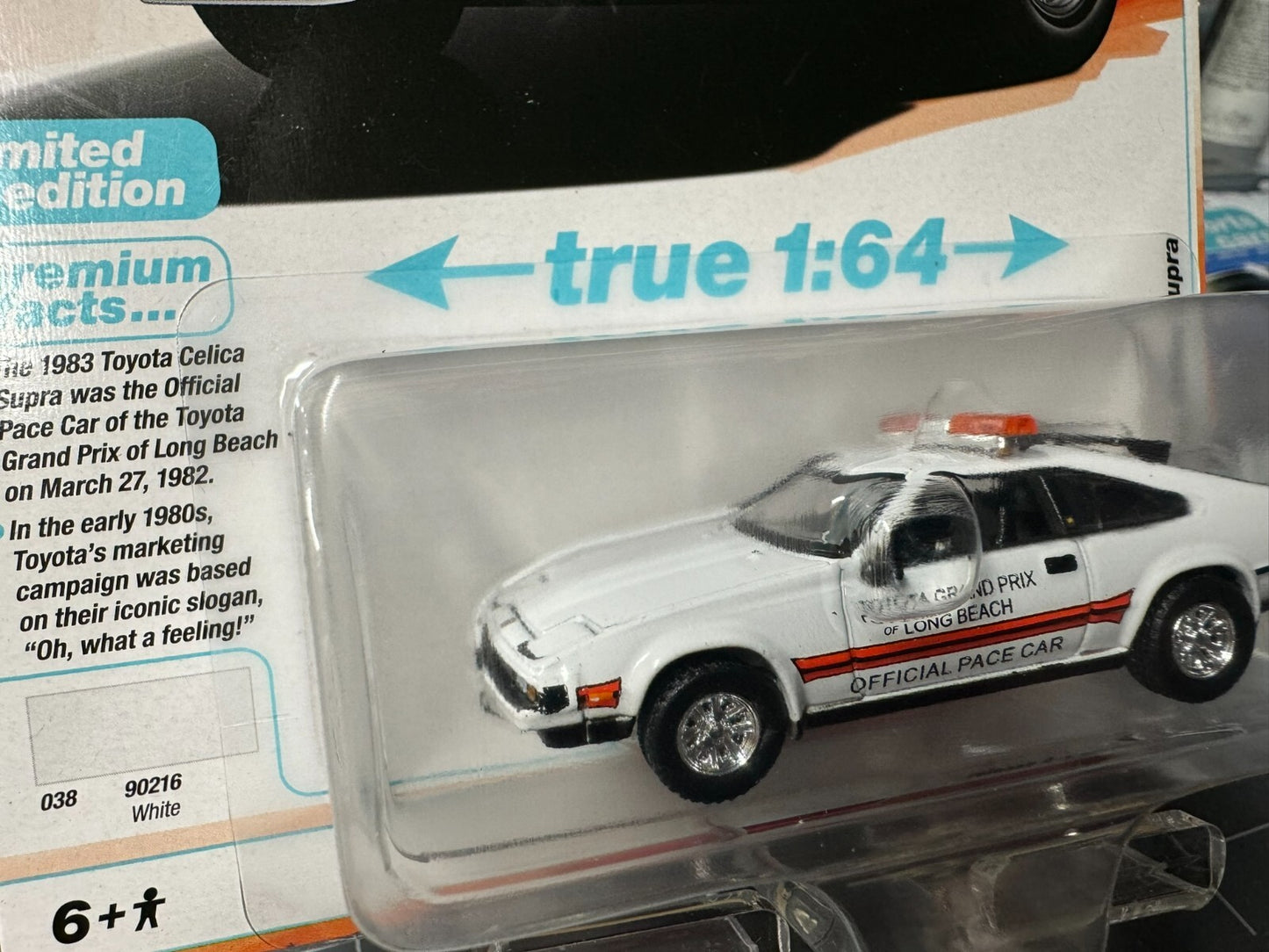 1:64 AutoWorld Premium 2024 R2B - 1983 Toyota Celica Supra White #AW64442B
