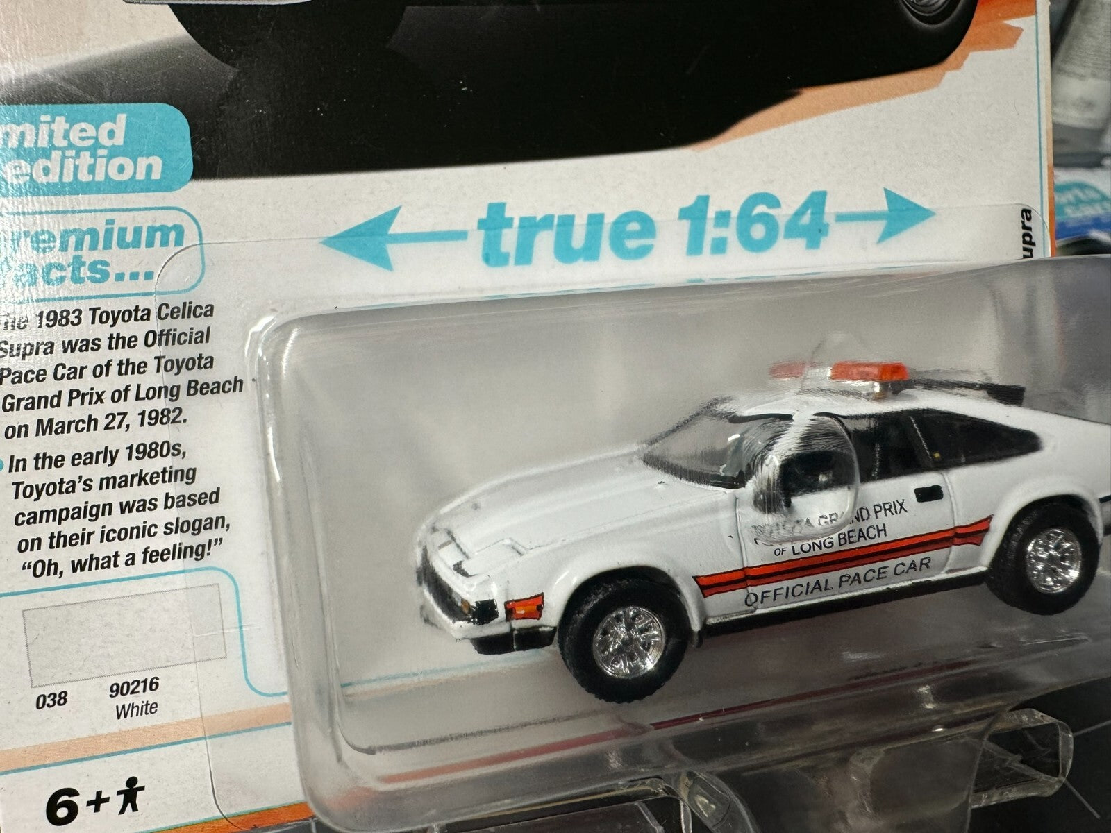 1:64 AutoWorld Premium 2024 R2B - 1983 Toyota Celica Supra White #AW64442B