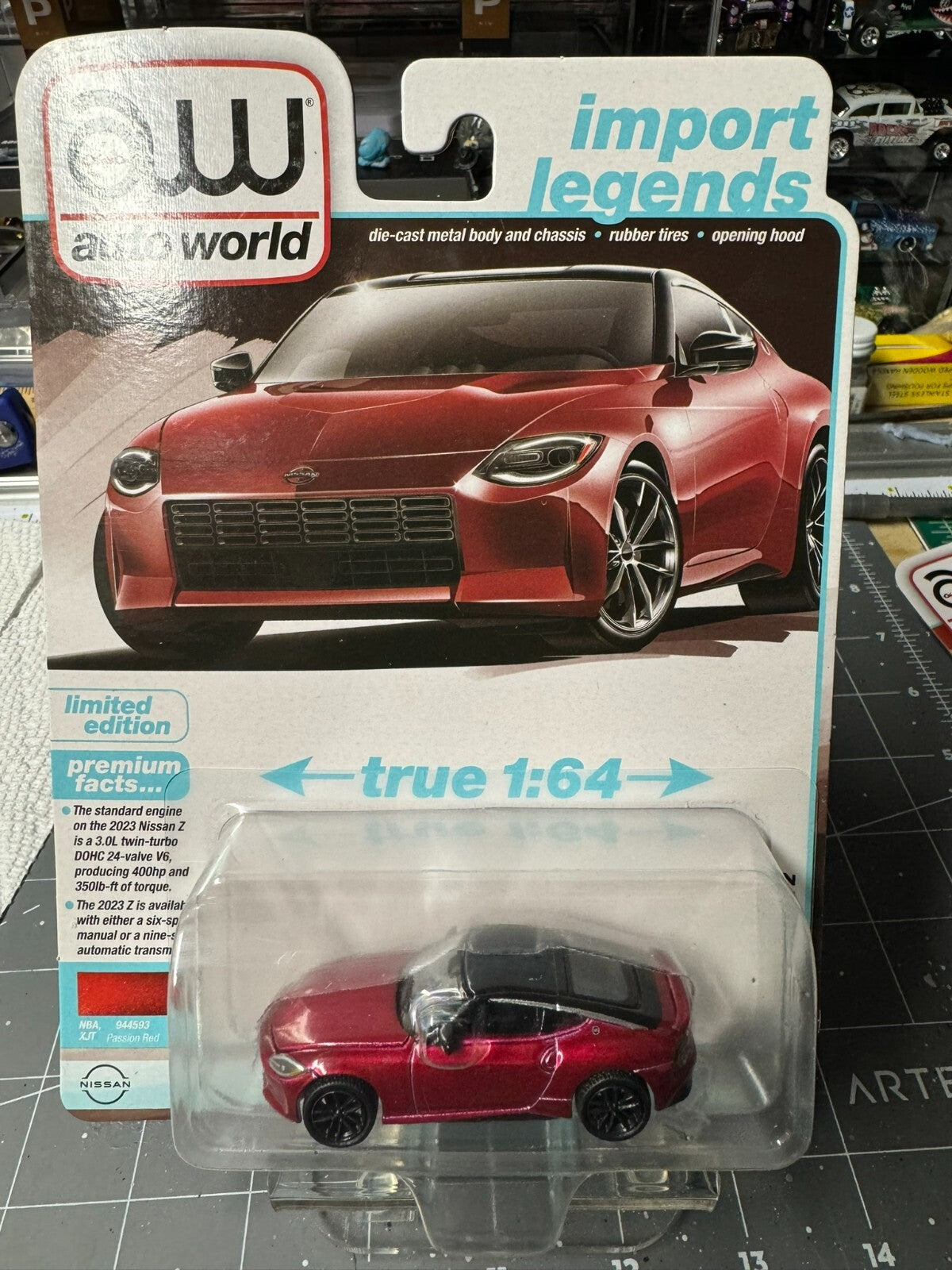 1:64 AutoWorld Premium 2024 R2A -2023 Nissan-Z Passion Red # AW64442A