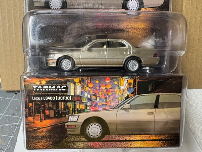 LEXUS LS400 (UCF10) RHD CHAMPAGNE BEIGE 1/64 MODEL BY TARMAC WORKS T64G-082-GO