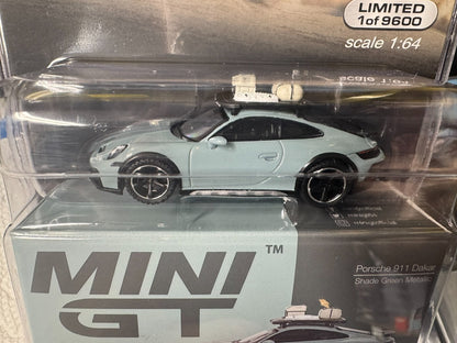 1:64 MiniGT Porsche 911 Daker Shade Green Metallic  MGT00780-MJ TSM Model