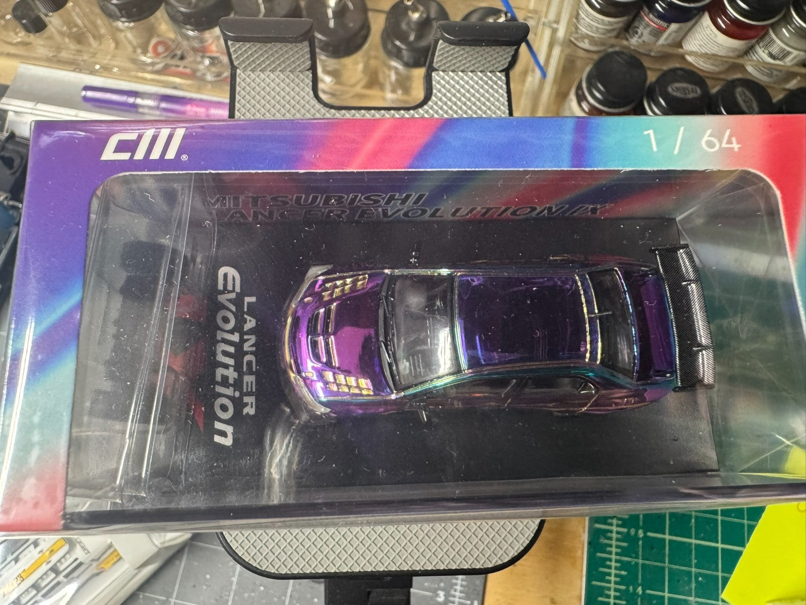 CM Model Mitsubishi Lancer Evolution IX Widebody Chrome Purple