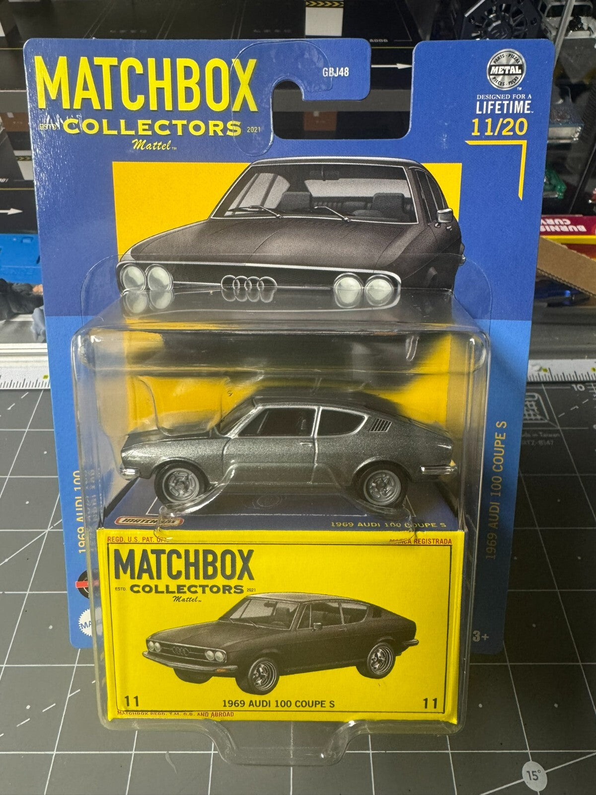 1:64 Matchbox Collectors 2024 - 1969 Audi 100 Coupe S #GBJ48-965Y
