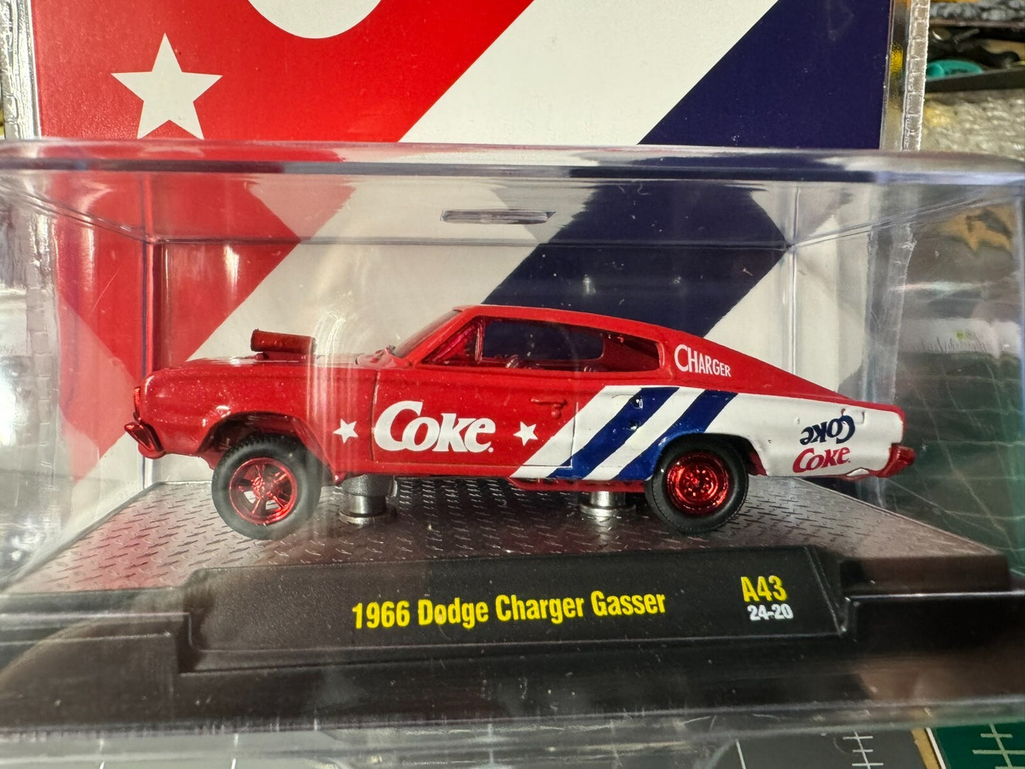 M2 Coca-Cola  Release 43 - 1966 Dodge Charger Gasser #52500-A43 CHASE 1 of 750